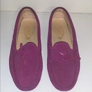 Tod’s pink/purple loafers
